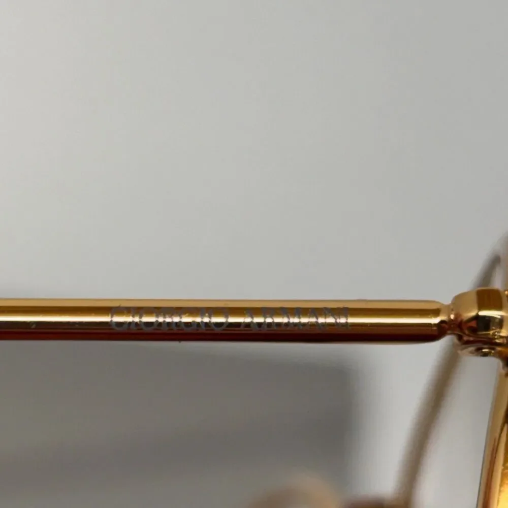 Vtg Giorgio Armani 152 764 Eyeglass Frames 49-20 140 Brown Tortoise Made Italy
